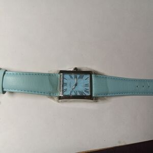 Aqua Marin Elegant Blue Leather Women's Watch